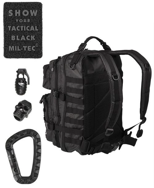Mil-Tec Tactical Assault Pack reppu, 36L - musta