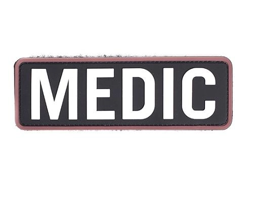 Medic -merkki tekstillä, 3D, velkro