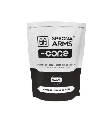 Specna Arms CORE 0.20g kuulat (0,5kg pussi), valkoinen - 2500