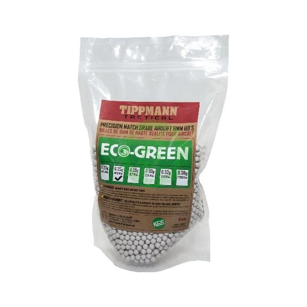 Tippmann Tactical Eco Green 0.32g biokuulat (1kg pussi), violetti - 3125