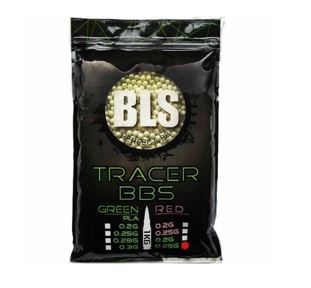 BLS 0.25g Bio tracer-kuulat, vihreä - 1kg pussi  - 4000 BB