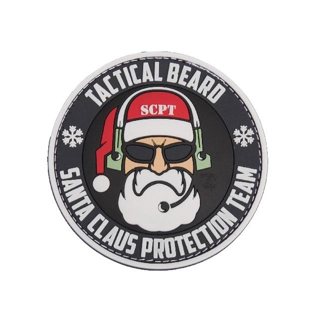 JTG TB Santa Claus Protection Team 3D velcromerkki - värillinen