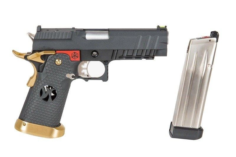 AW Custom HX2601 GBB pistooli, metallinen
