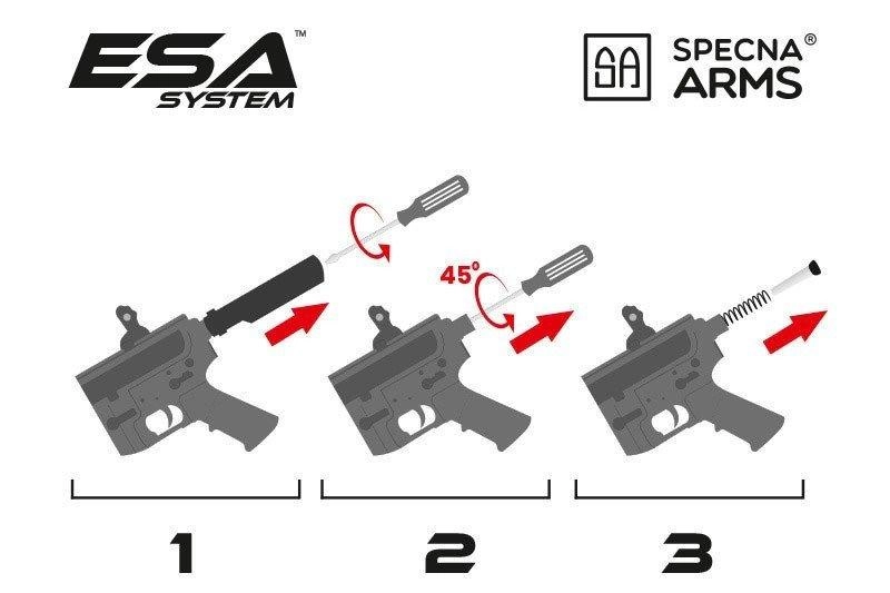 Specna Arms SA-E12 PDW EDGE sähköase - musta