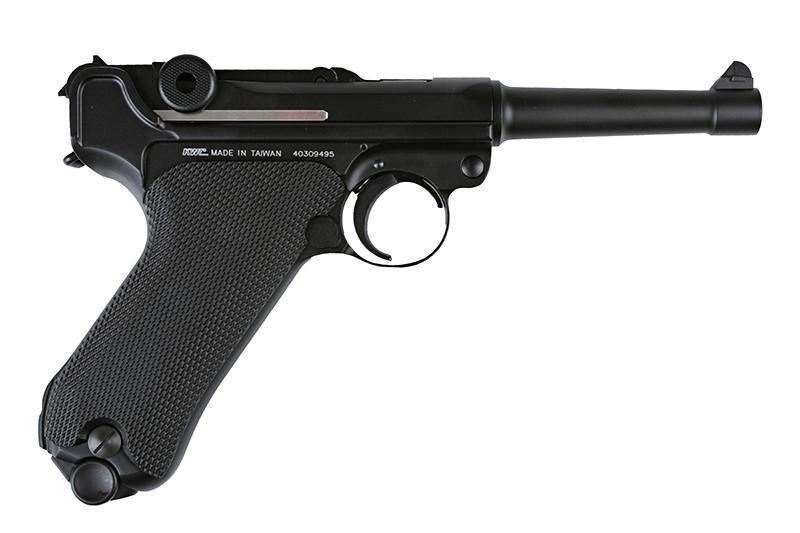 KWC Luger P08 BlowBack CO2 pistooli, metallinen - musta