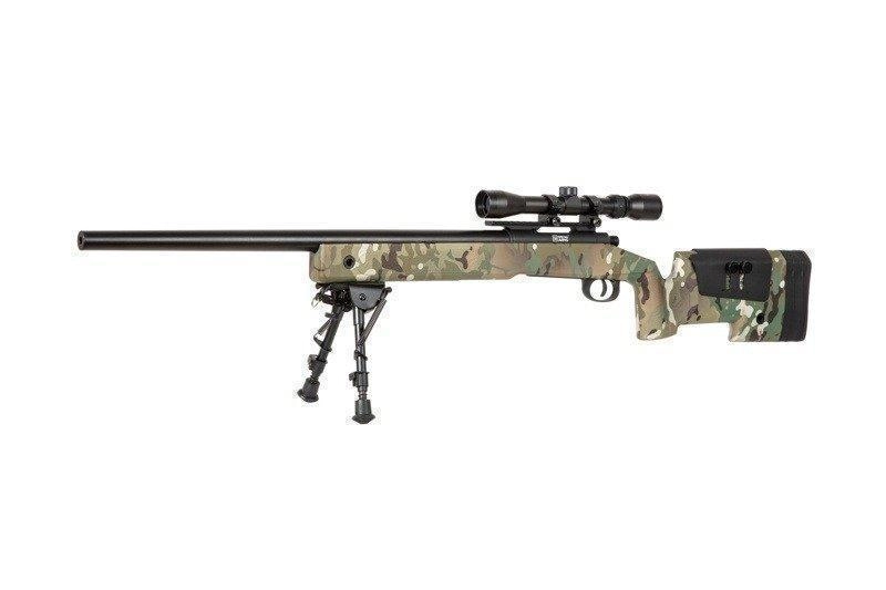 Specna Arms M40A3 (SA-S02 CORE) bipodilla ja kiikarilla, multicam
