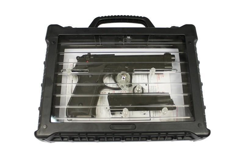 WE M9A1 blowback-kaasupistooli LED Box versio, metallinen, musta