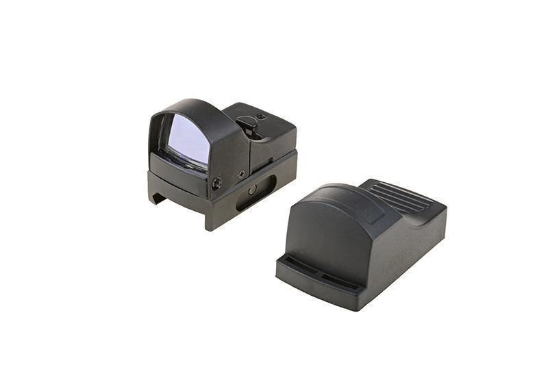 Theta Optics Micro Reflex puna-/viherpistetähtäin - musta