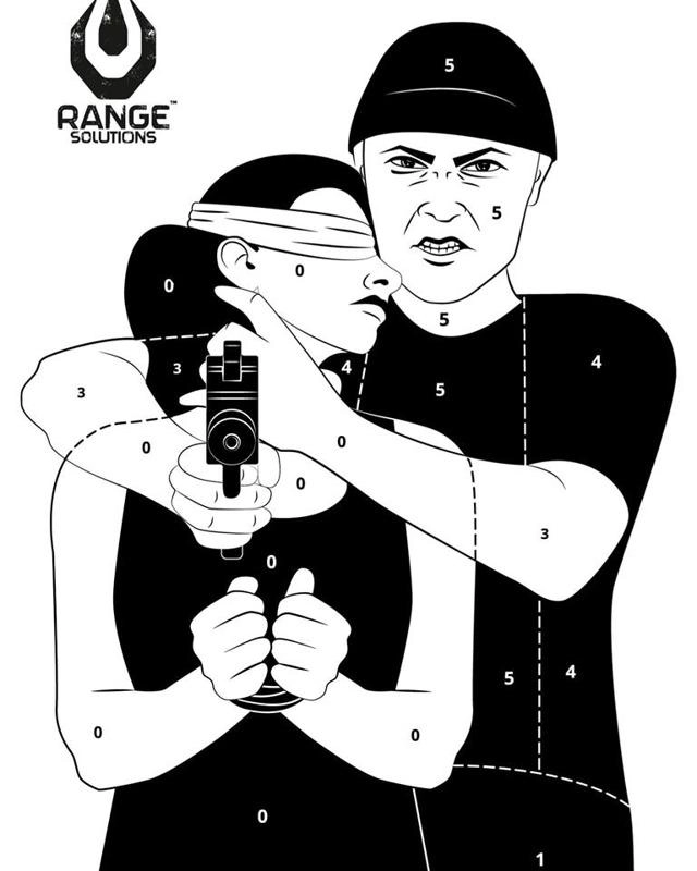 Range Solutions Hostage maalitaulut - 50 kpl