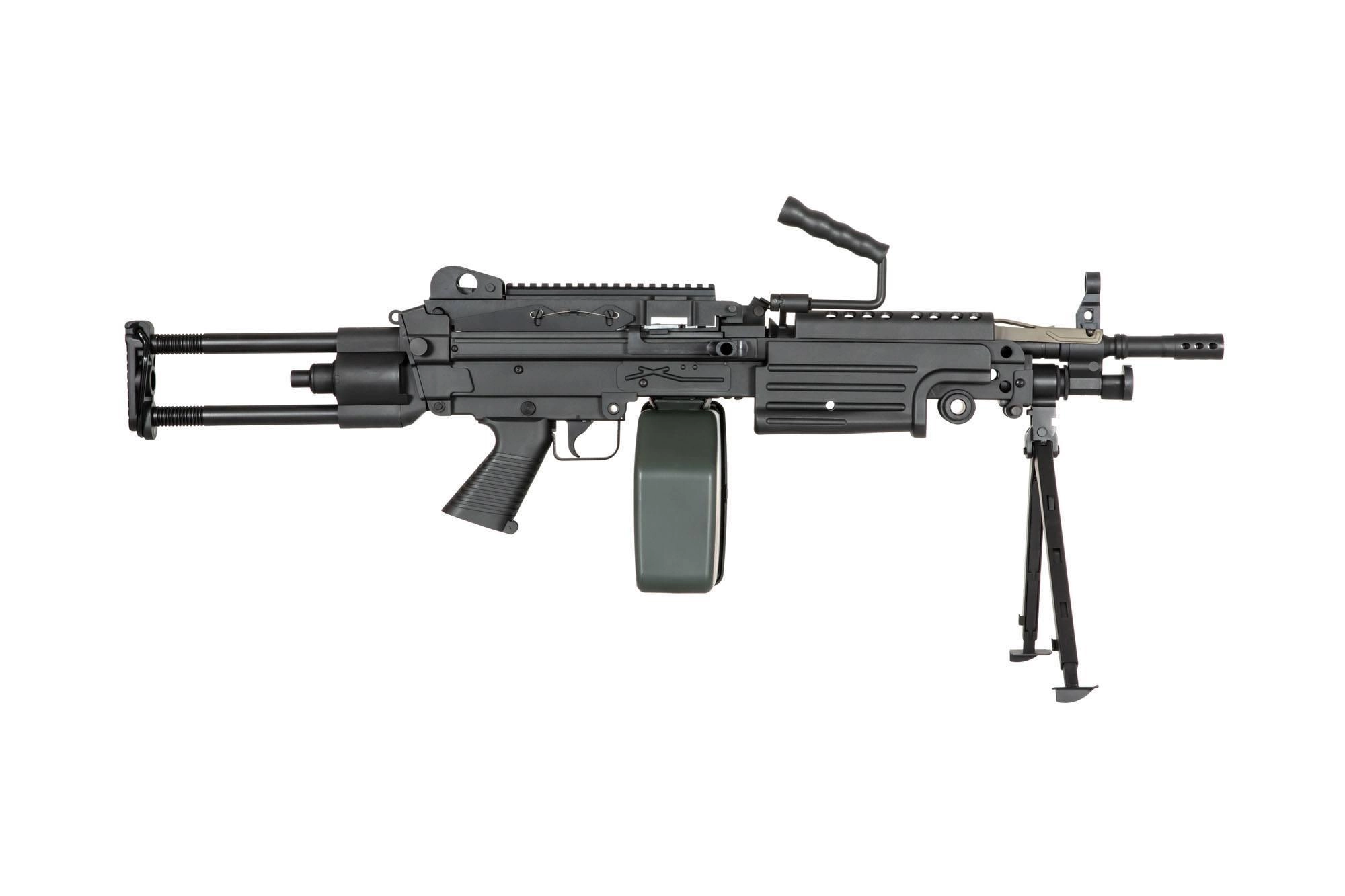 Specna Arms M249 SA-249 PARA CORE AEG konekivääri - musta