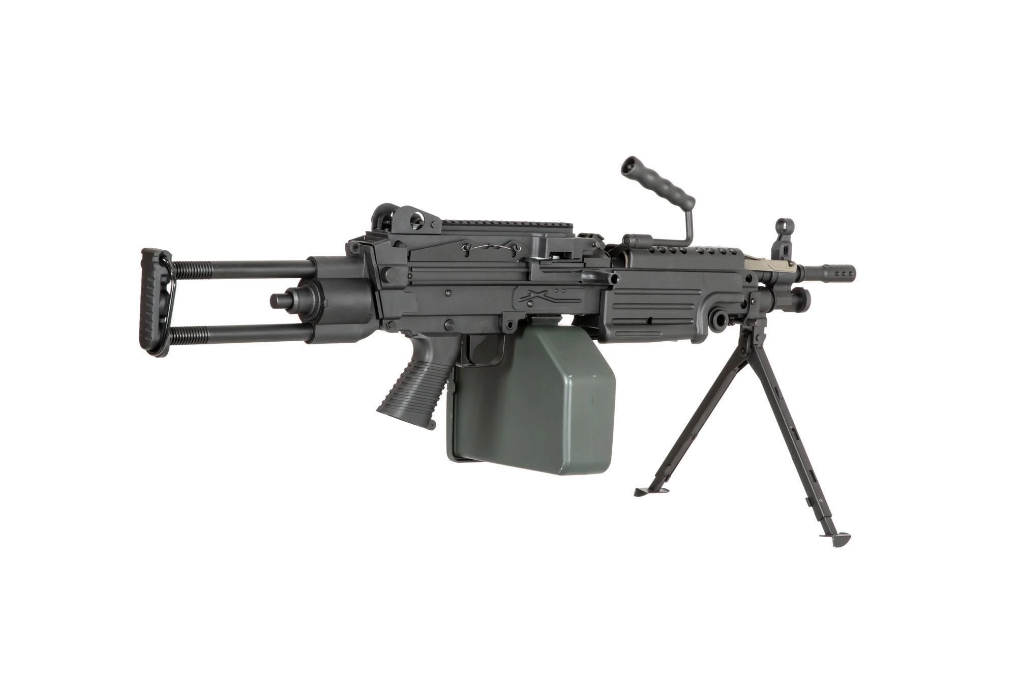 Specna Arms M249 SA-249 PARA CORE AEG konekivääri - musta