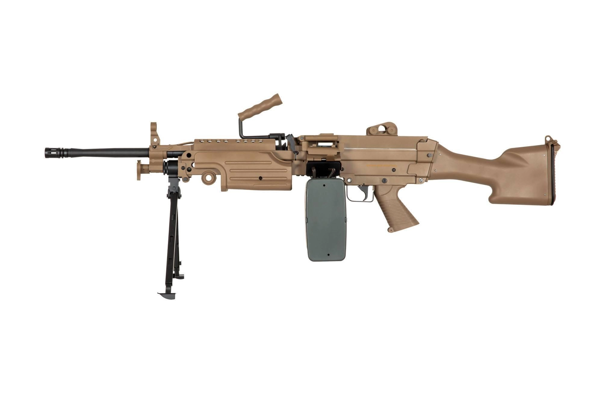 Specna Arms M249 SA-249 MK2 CORE AEG konekivääri - TAN