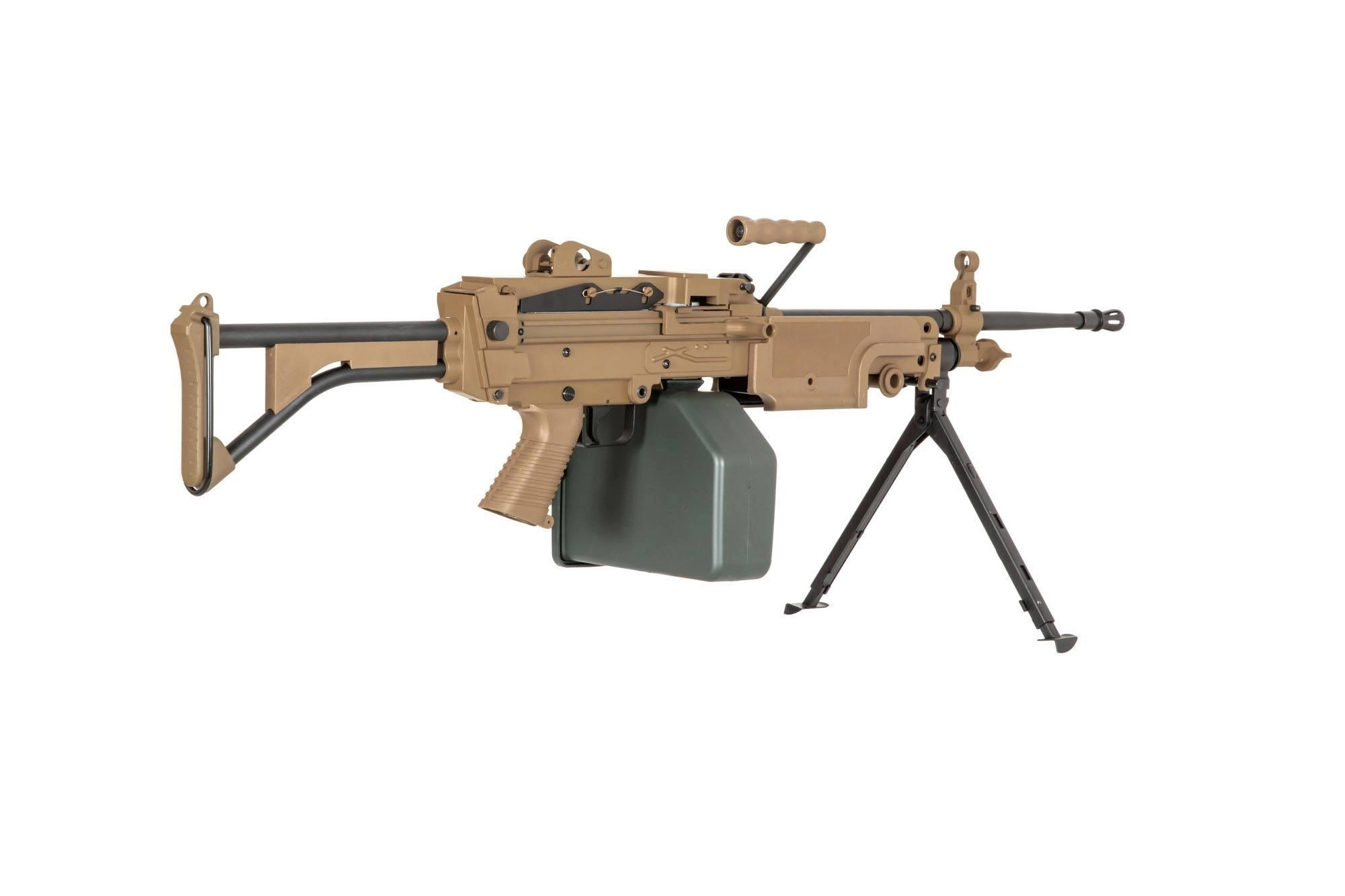 Specna Arms M249 SA-249 MK1 CORE AEG konekivääri - TAN