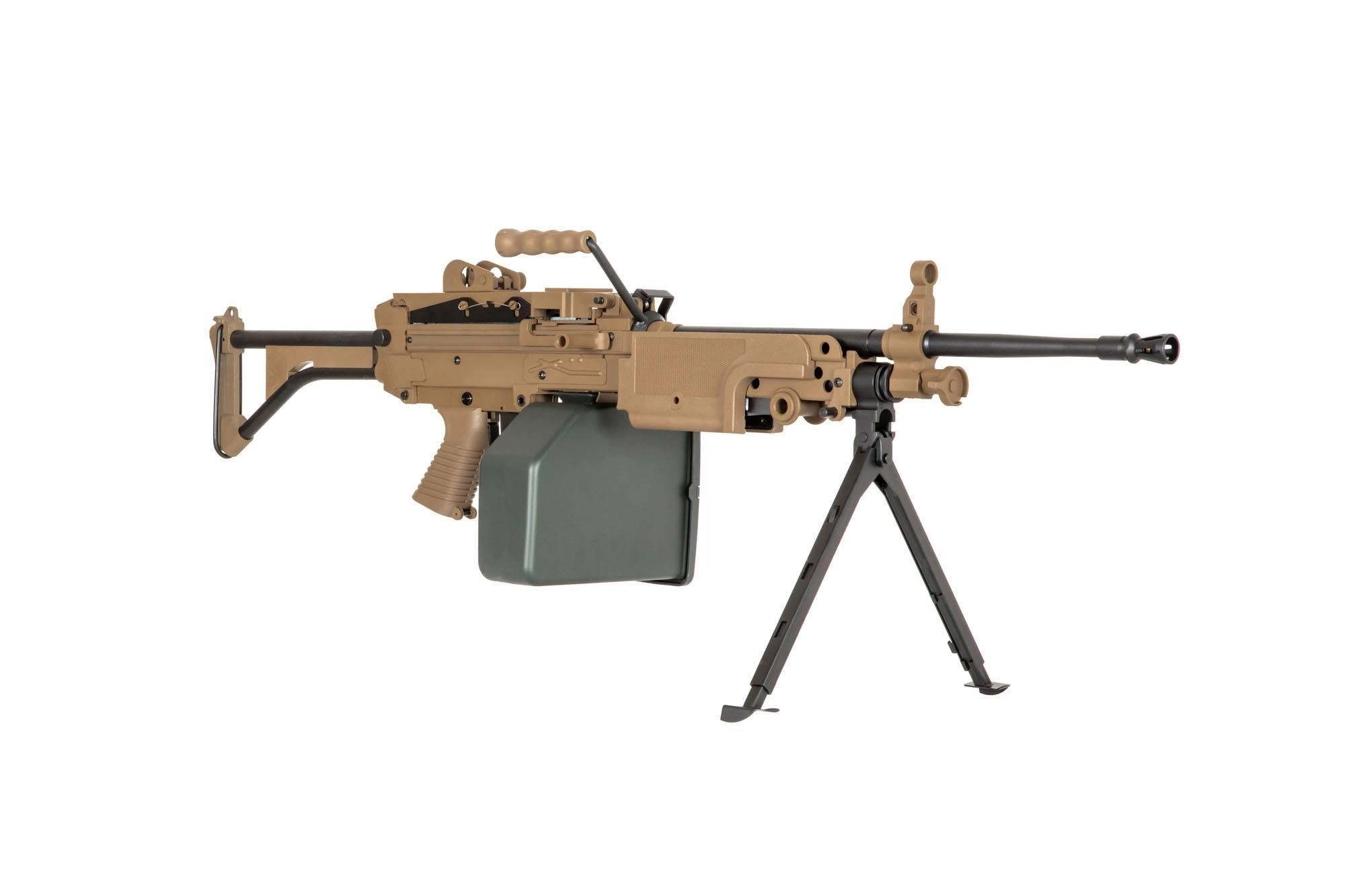 Specna Arms M249 SA-249 MK1 CORE AEG konekivääri - TAN