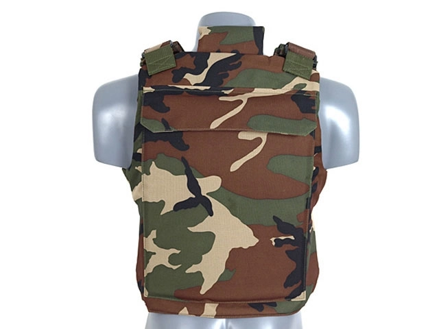 Tactical PT body armor, woodland