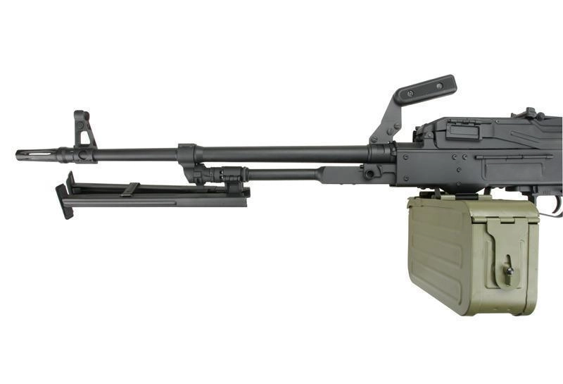 A&K PKM AEG konekivääri, metallinen - musta