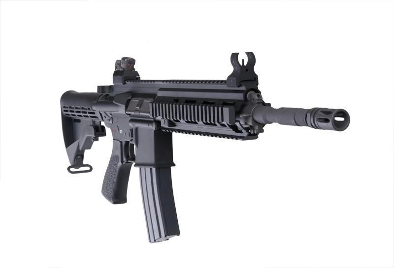 WE HK416 Carbine open bolt GBBR, metallinen