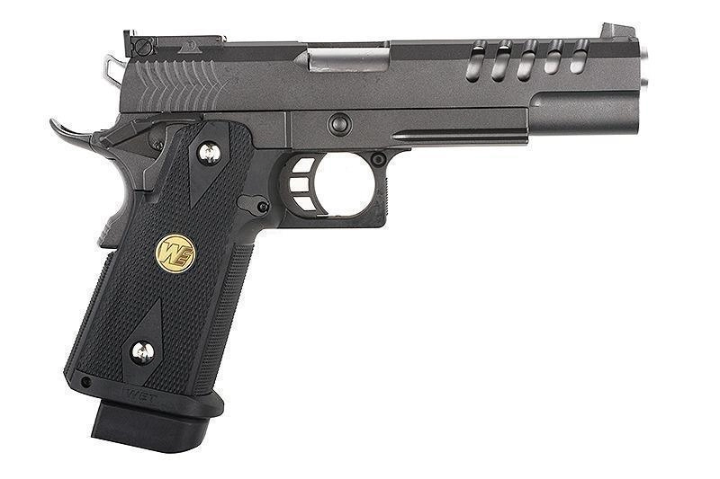 WE Hi-Capa 5.1 K GBB pistooli, metallinen - musta