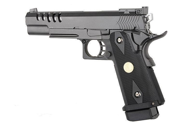 WE Hi-Capa 5.1 K GBB pistooli, metallinen - musta