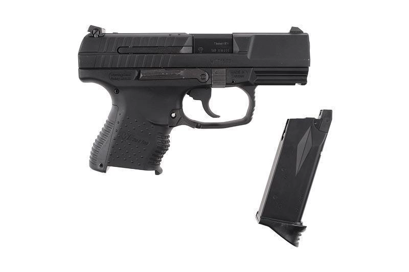 WE P99 Compact (E99C) GBB pistooli, metalliluisti - musta