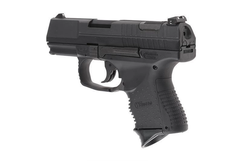 WE P99 Compact (E99C) GBB pistooli, metalliluisti - musta