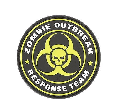 JTG Zombie Outbreak Response Team 3D velcromerkki - vihreä / musta