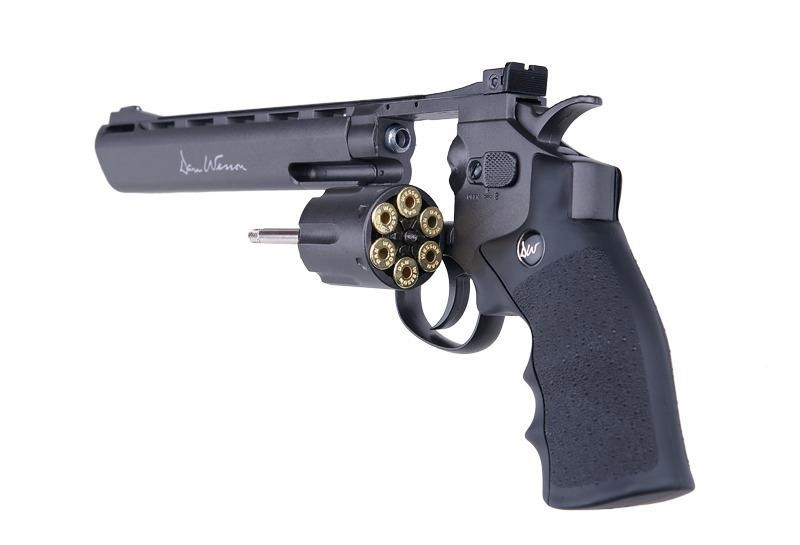 ASG 8" Dan Wesson CO2 revolveri, metallinen - musta