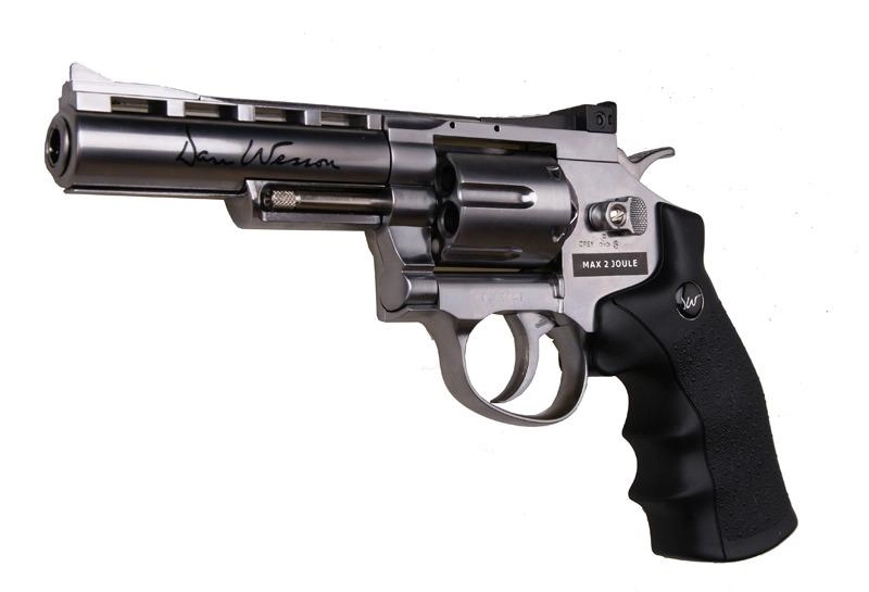 ASG 4" Dan Wesson CO2 revolveri, metallinen - kromi