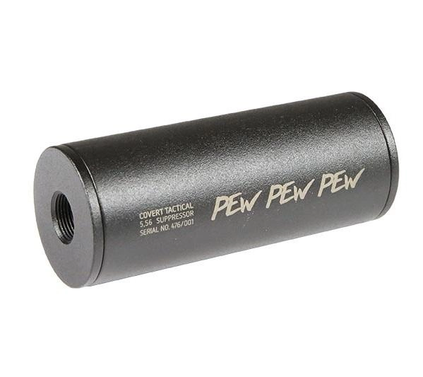 AE Covert Tactical STD "Pew Pew Pew" äänenvaimennin - 40 x 100 mm