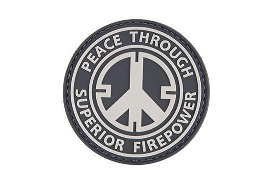 GFC Tactical Peace Through Superior Firepower 3D moraalimerkki, velcrolla