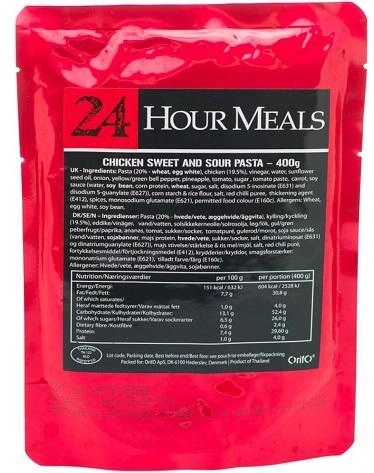 24 Hour Meals MRE Meatballs with Pasta - 400g