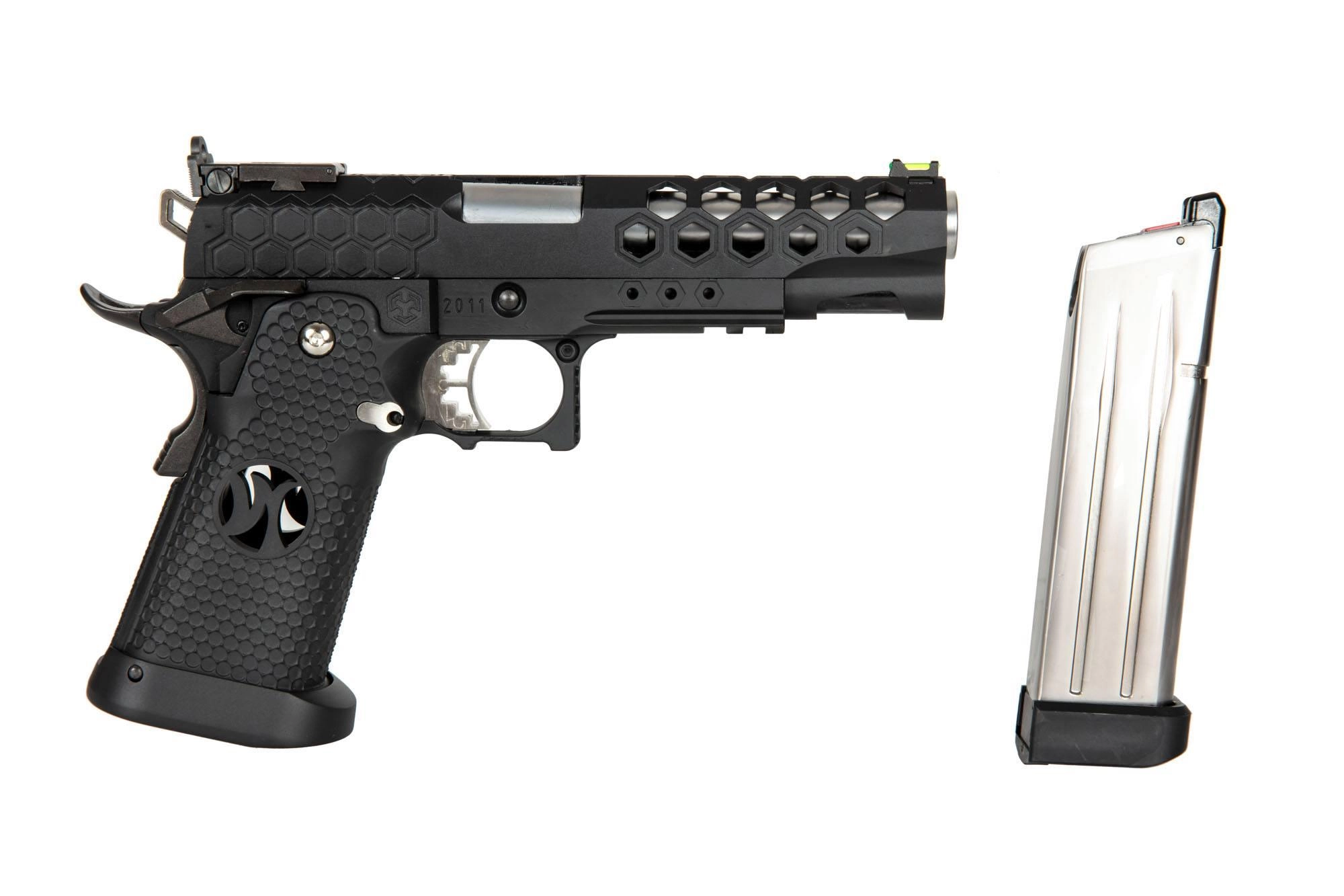 AW Custom HX2502 GBB pistooli, metallinen