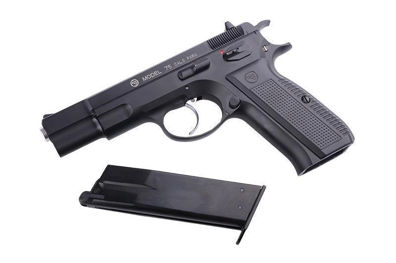ASG CZ 75 GBB pistooli, täysmetallinen - musta