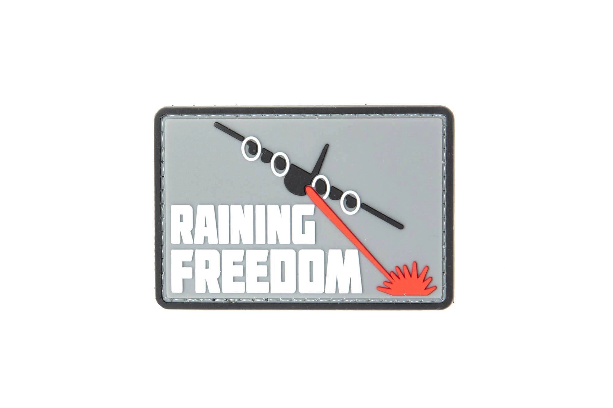 Raining Freedom 3D moraalimerkki, velcrolla