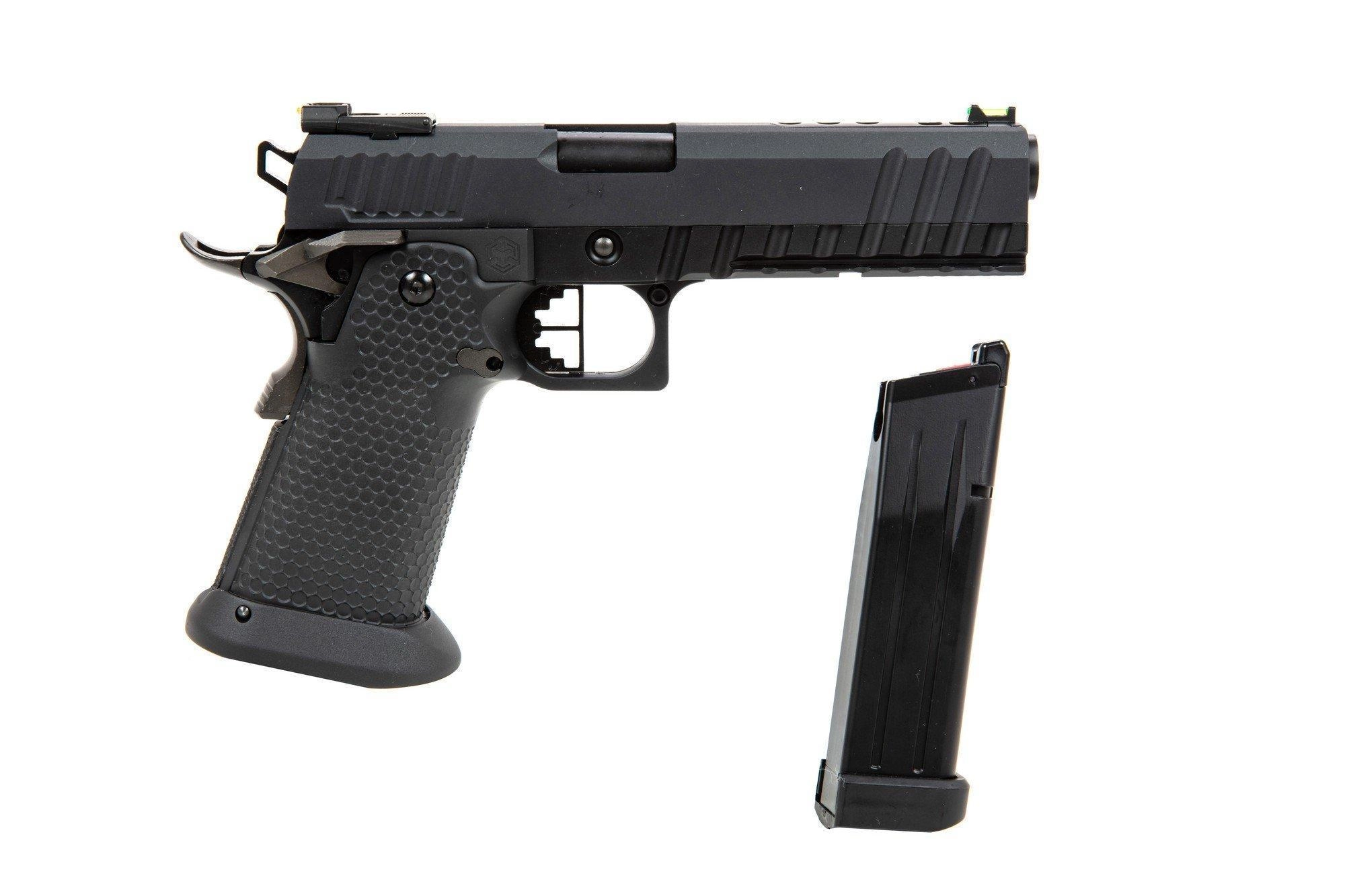 AW Custom HX2003 GBB pistooli, metallinen - musta