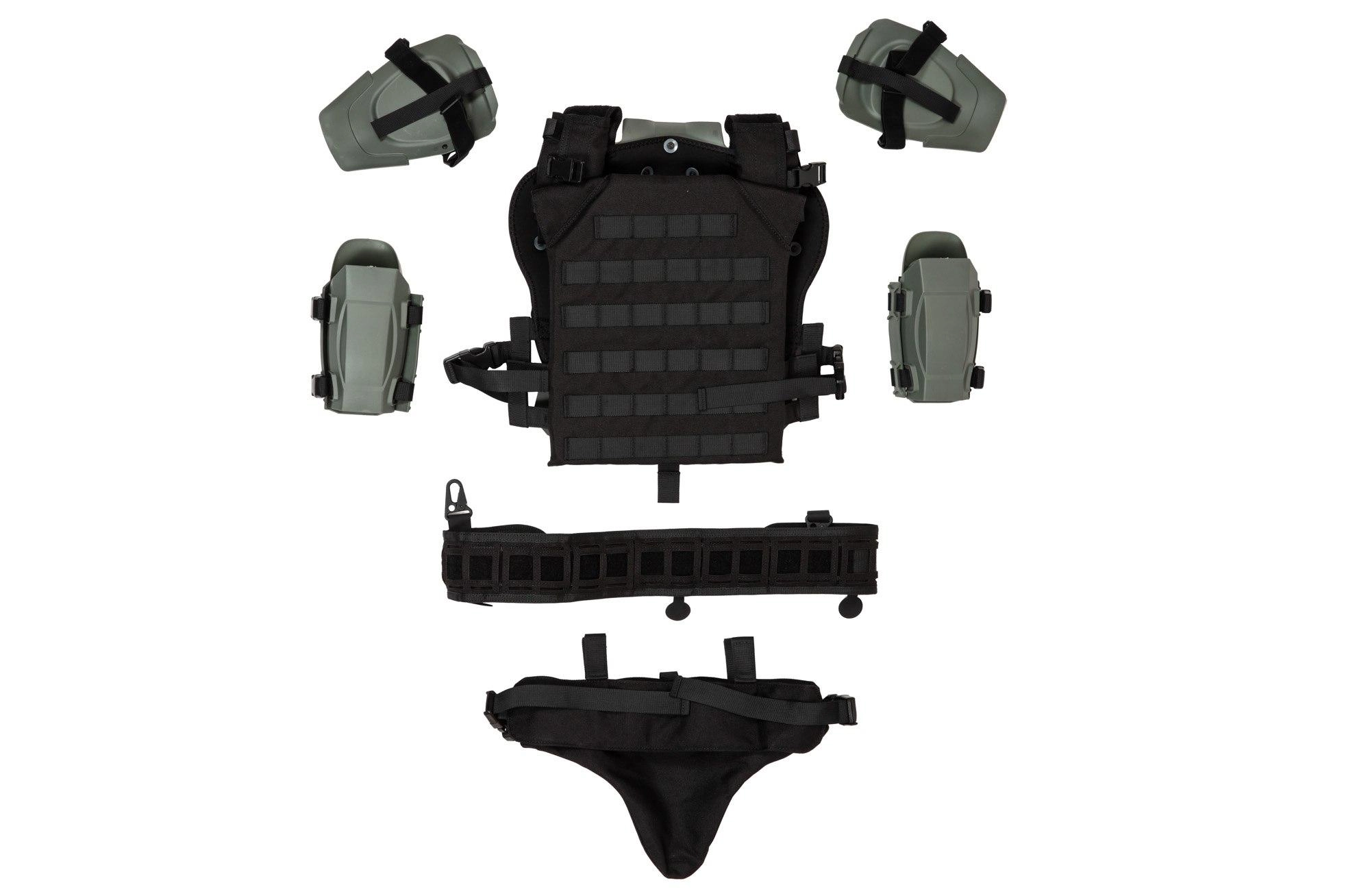 Ultimate Tactical Body Armor supersankaripuku - harmaa / musta