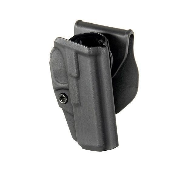 BLUETAC Kydex Fobus Glock 17 kitkakotelo, QD paddle - musta