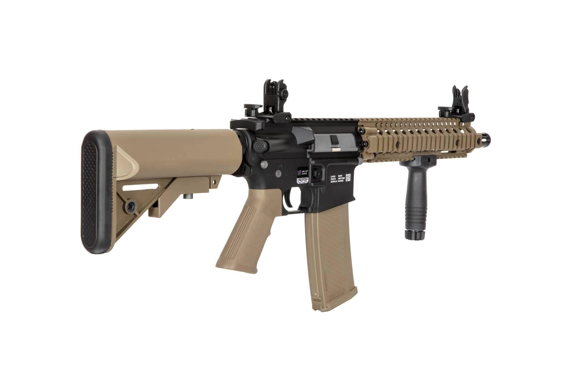 Specna Arms Daniel Defense MK18 SA-E19 EDGE 2.0 sähköase - musta/hiekka