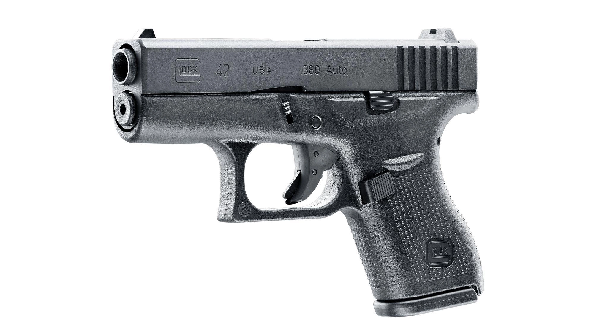 Umarex Glock 42 GBB pistooli, metalliluistilla - musta