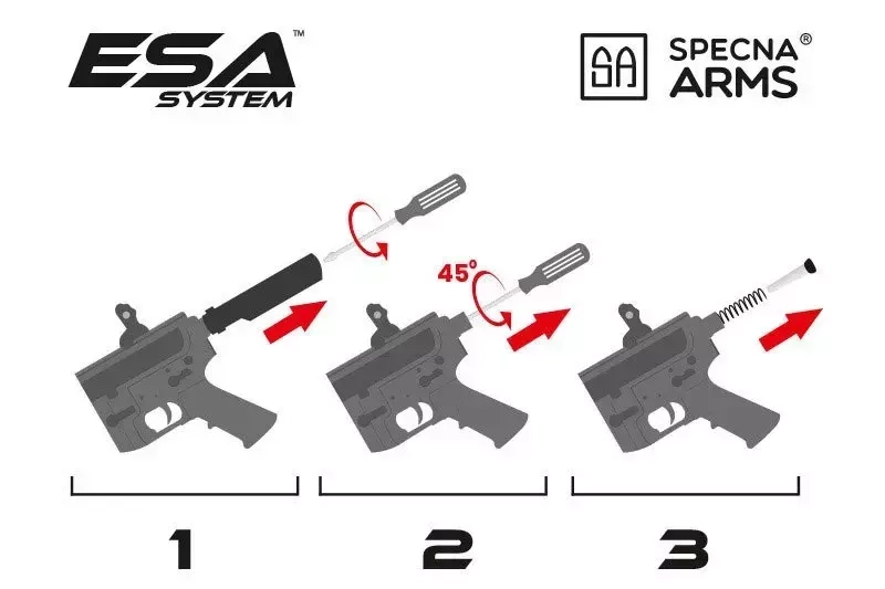 Specna Arms SA-C11 CORE sähköase - musta/hiekka