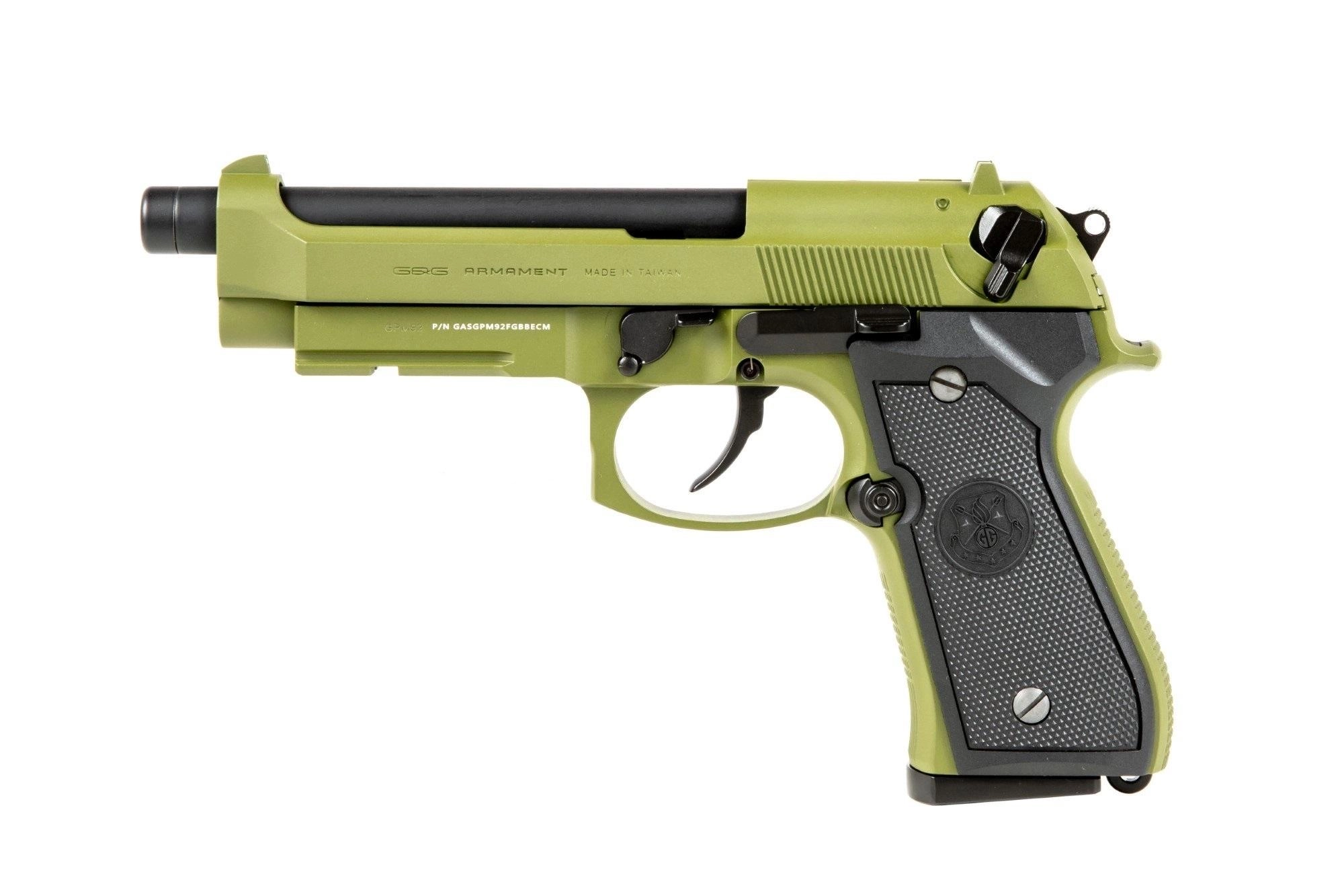 G&G GPM92 Gas Blow Back pistooli - hunter green