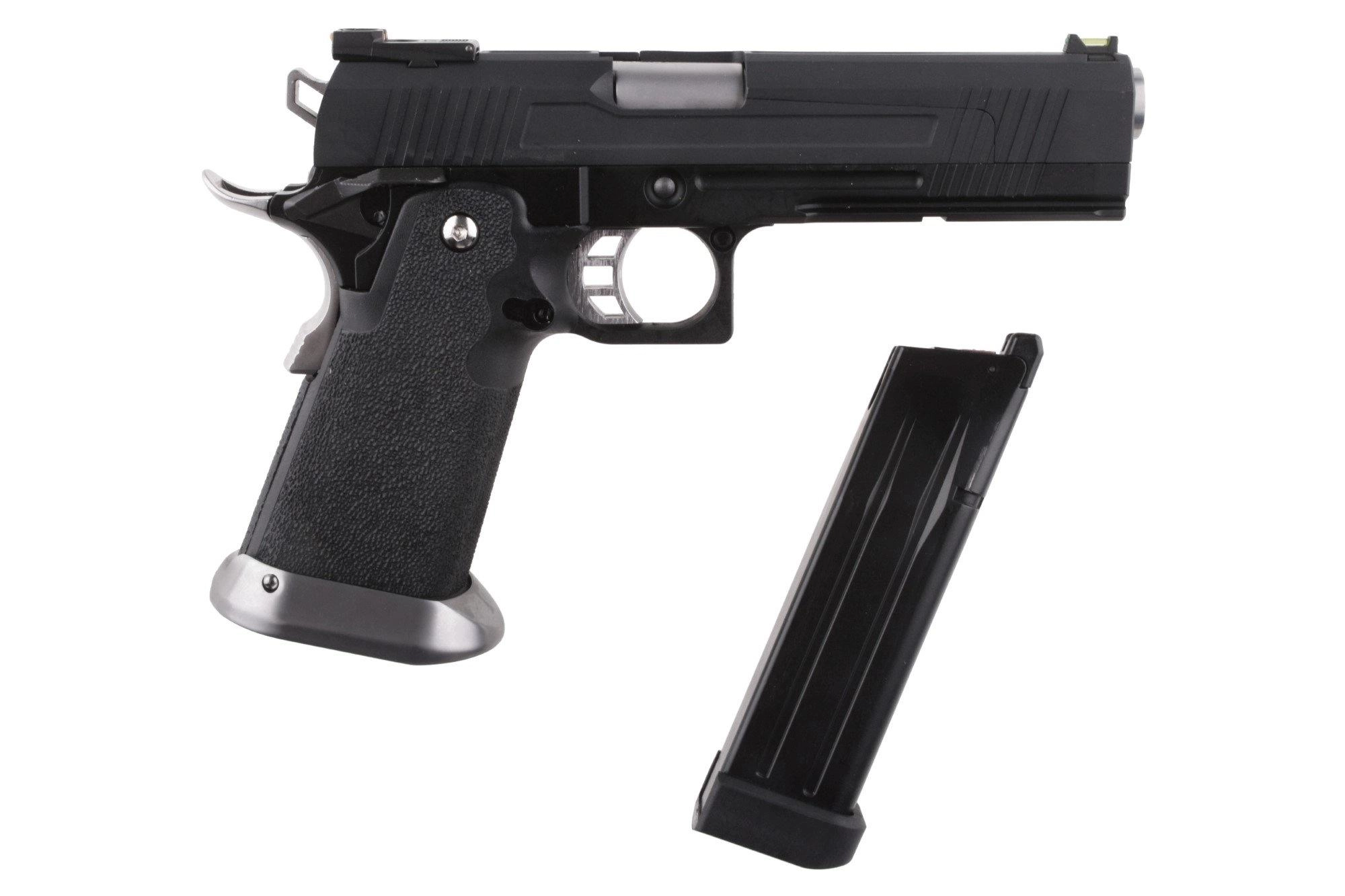 AW Custom HX1002 GBB pistooli, metallinen - musta