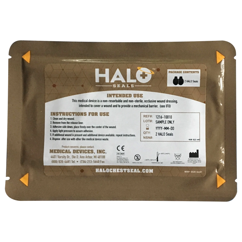 Medical Devices HALO chest seal IFAK Two Pack