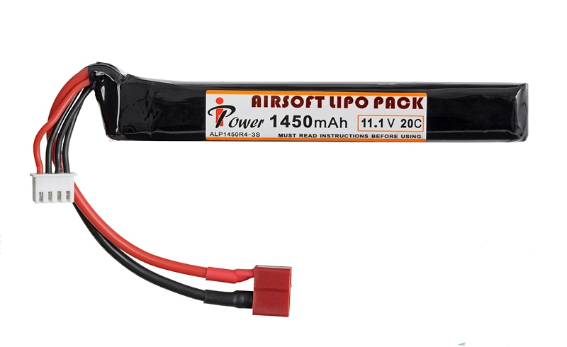 IPower 11.1V 1450 mAh 20C LiPo akku - Stick - Deans