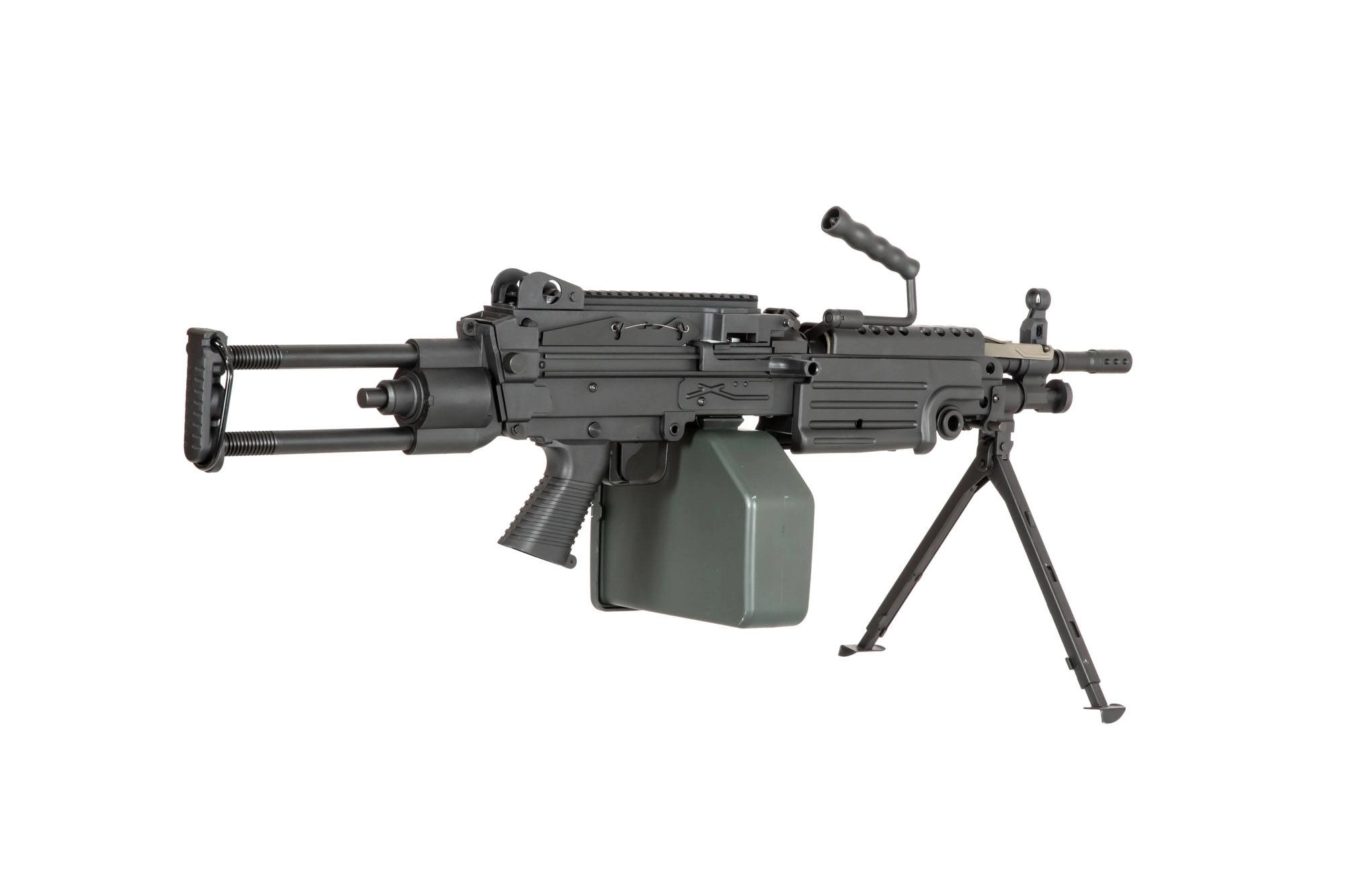 Specna Arms M249 SA-249 PARA CORE, X-ASR mosfetilla - musta