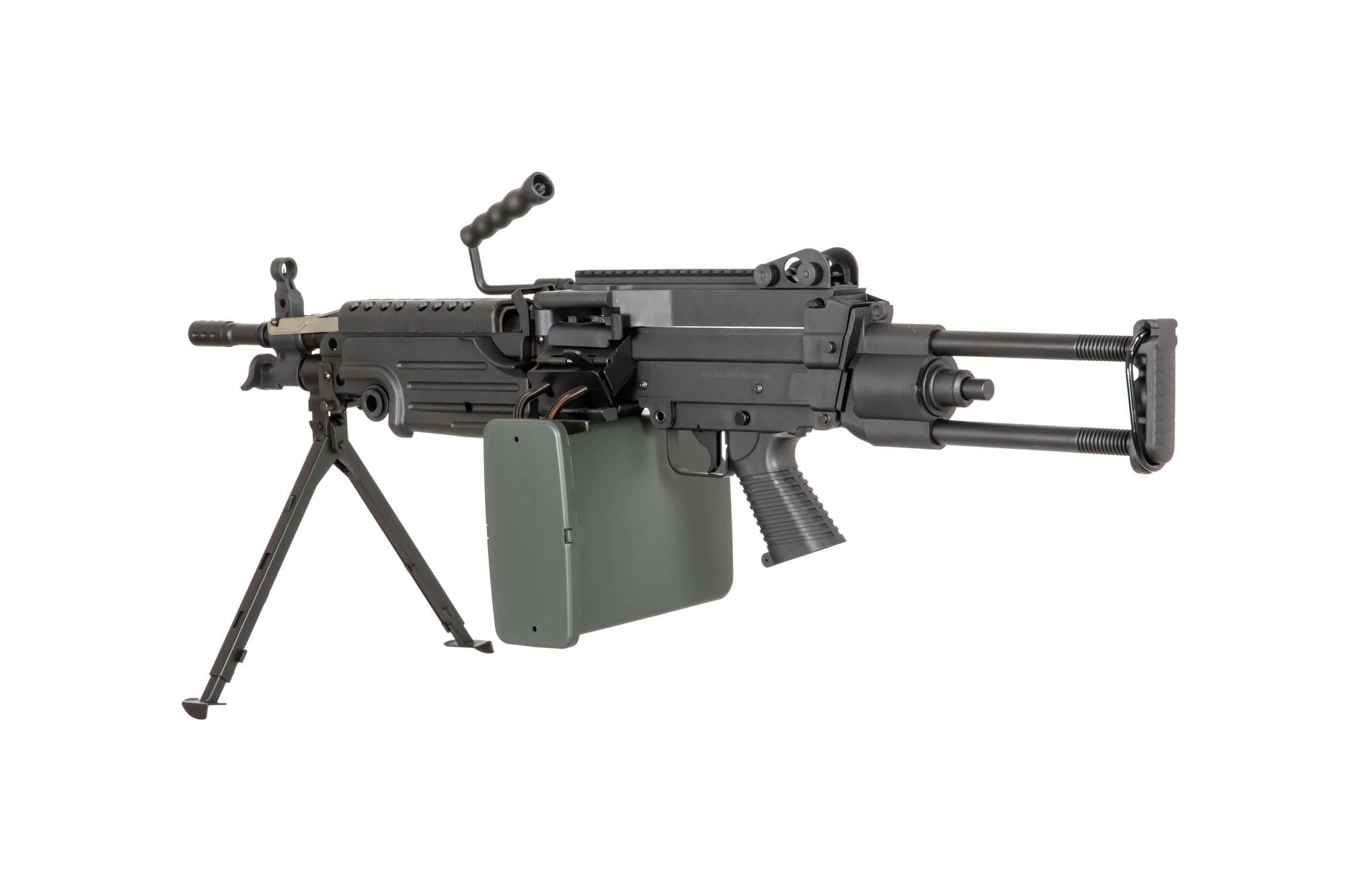 Specna Arms M249 SA-249 PARA CORE, X-ASR mosfetilla - musta