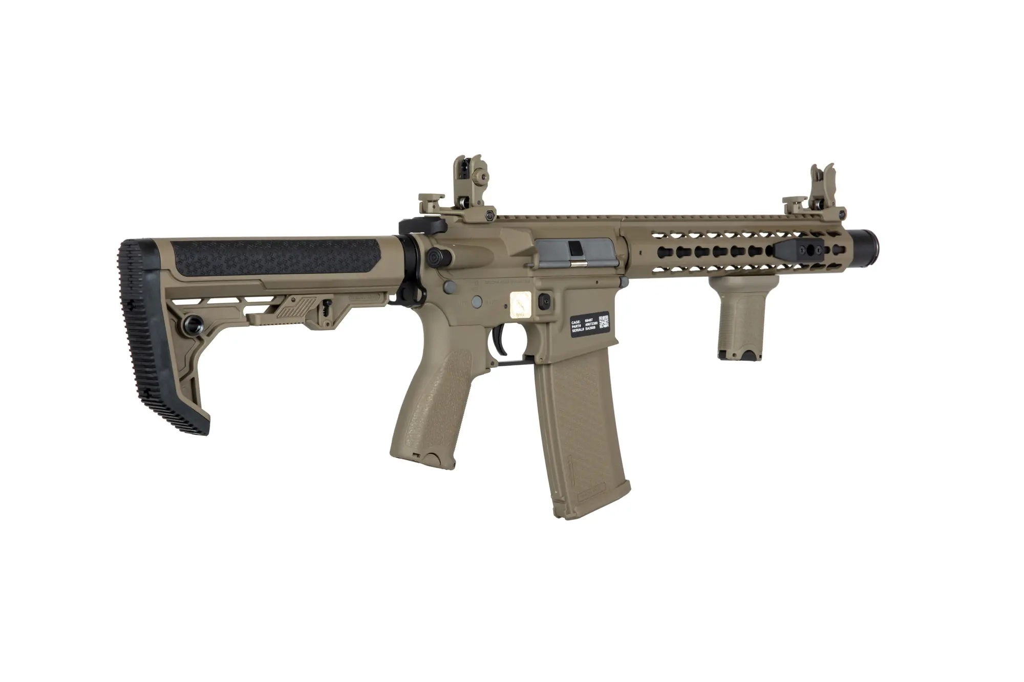 Specna Arms RRA SA-E07 EDGE sähköase, Light Ops Stock - hiekka