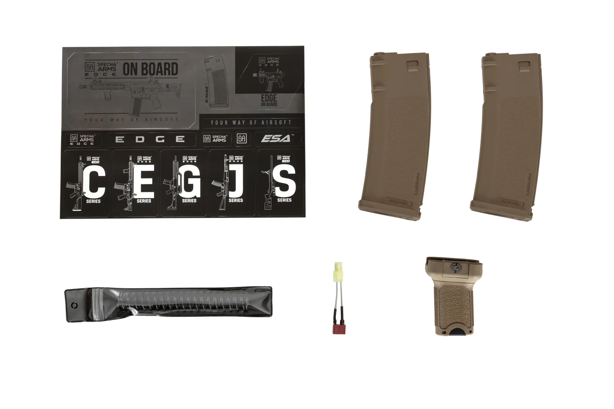 Specna Arms SA-E06-H EDGE sähköase, Heavy Ops - musta/hiekka