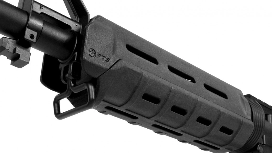 Magpul PTS MOE Hand Guard, Carbine length - musta