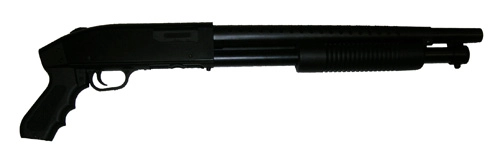 M500 Mossberg Persuader haulikko (ACM), pistoolikahvalla